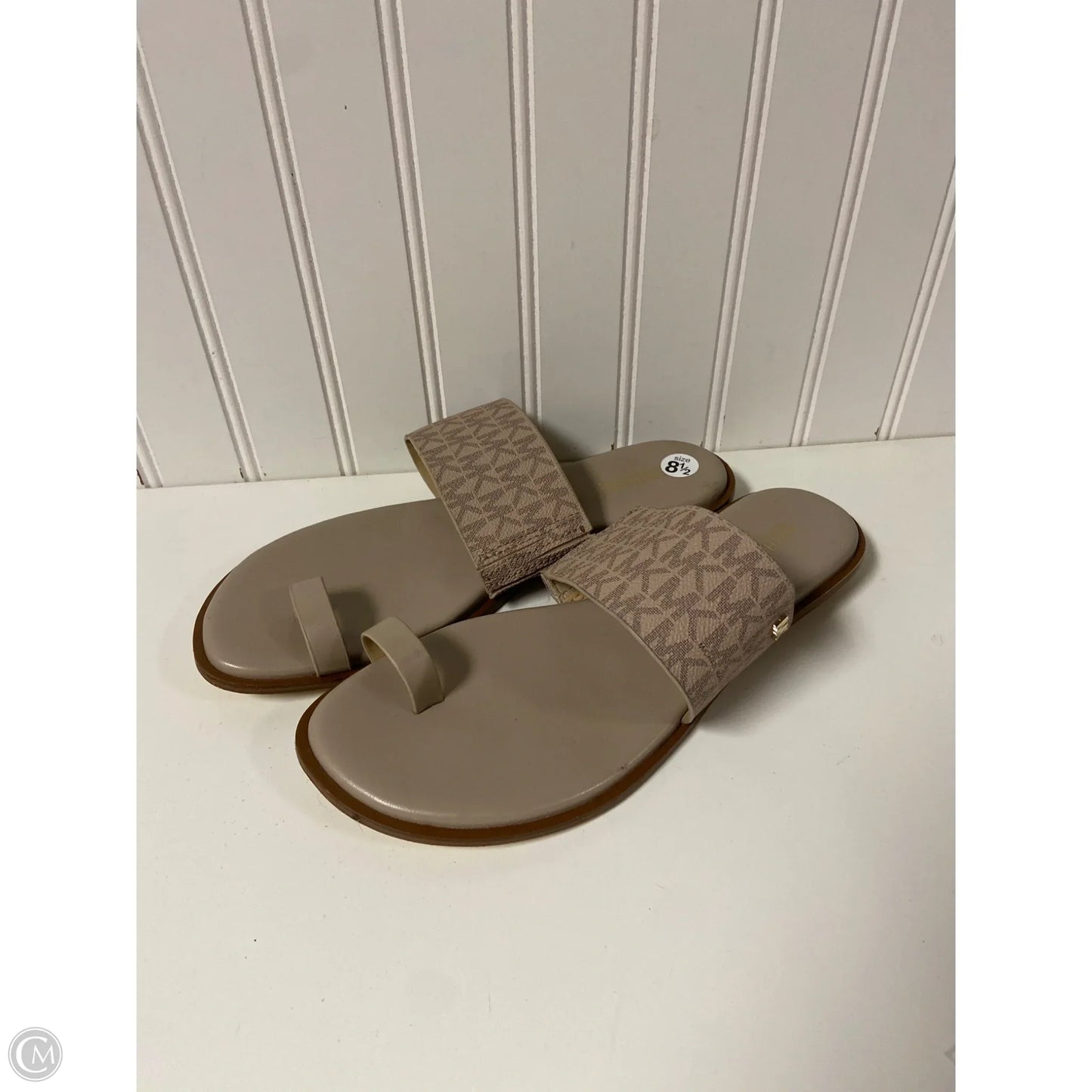 Sandals Designer By Michael Kors In Taupe, Size: 8.5