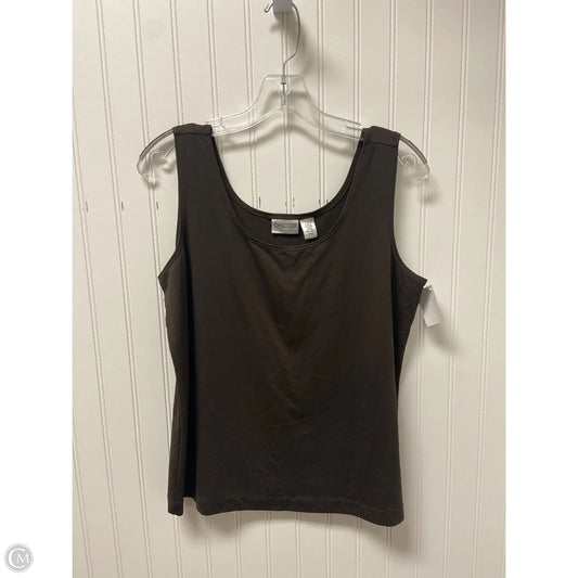 Top Sleeveless Basic By Chicos In Brown, Size: L