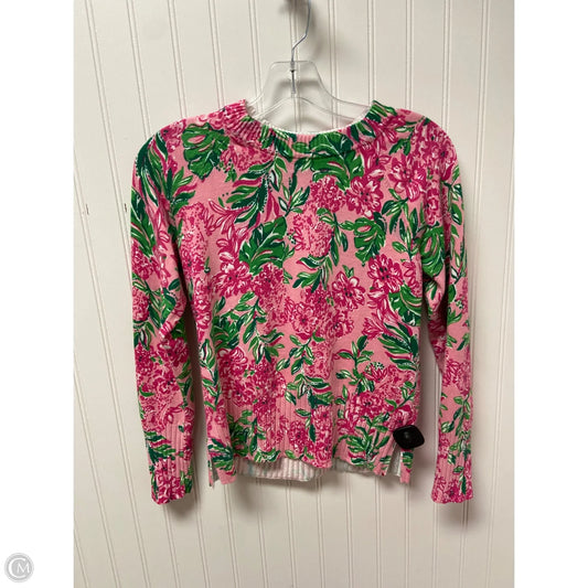 Sweater Designer By Lilly Pulitzer In Green & Pink, Size: Xxs