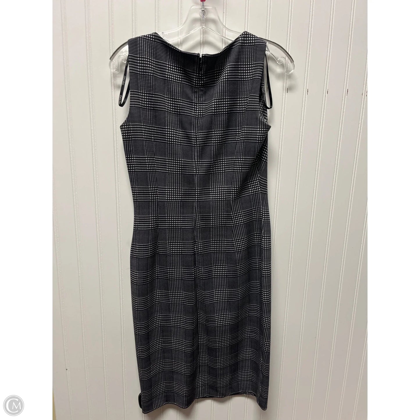 Dress Work By Calvin Klein In Black & White, Size: Sp