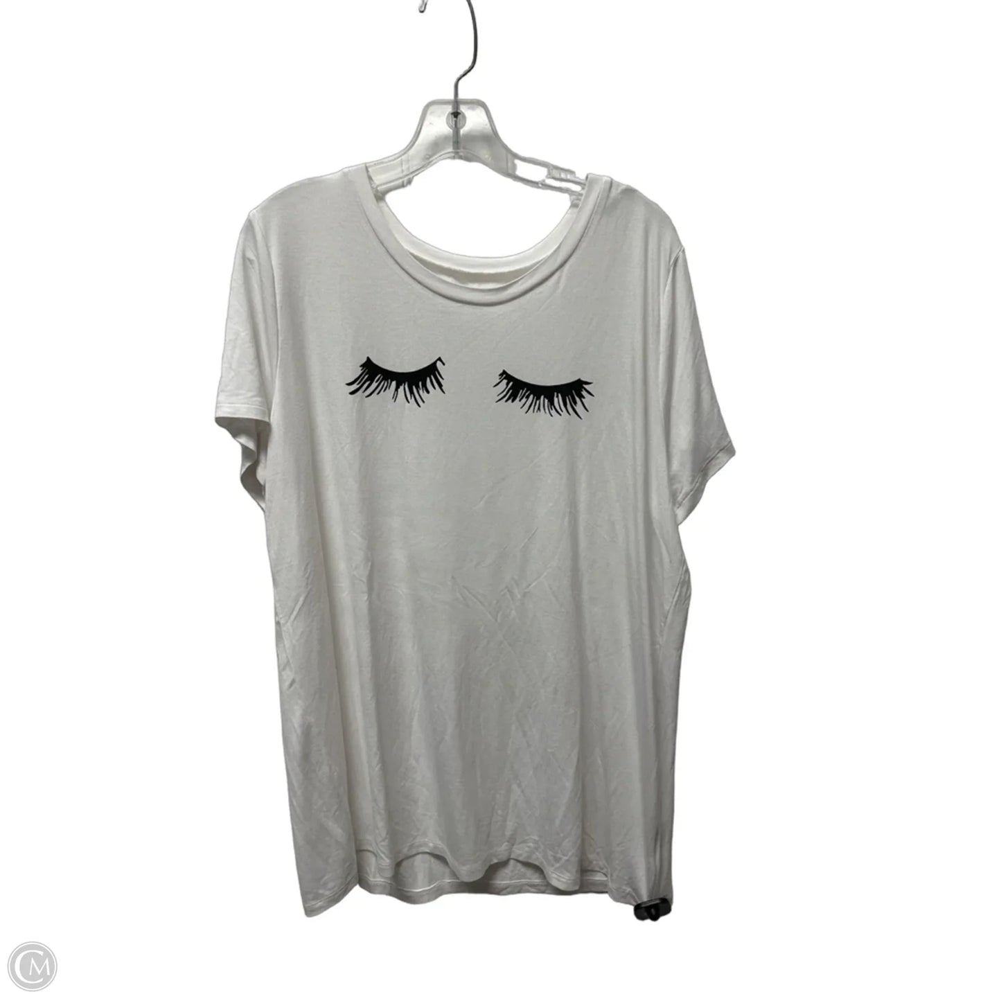 Top Short Sleeve By Torrid In White, Size: 2x