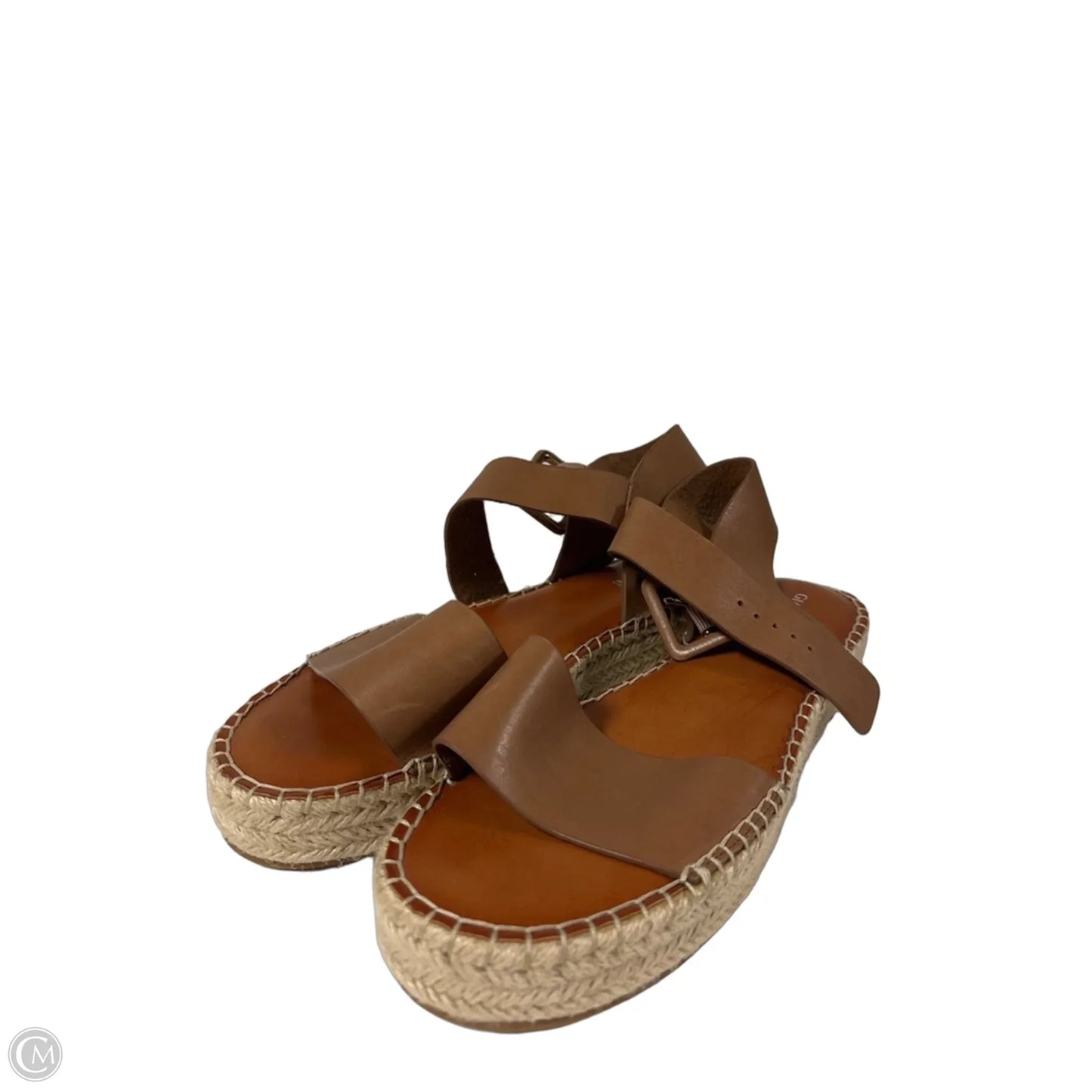 Sandals Heels Block By Gianni Bini In Brown, Size: 10