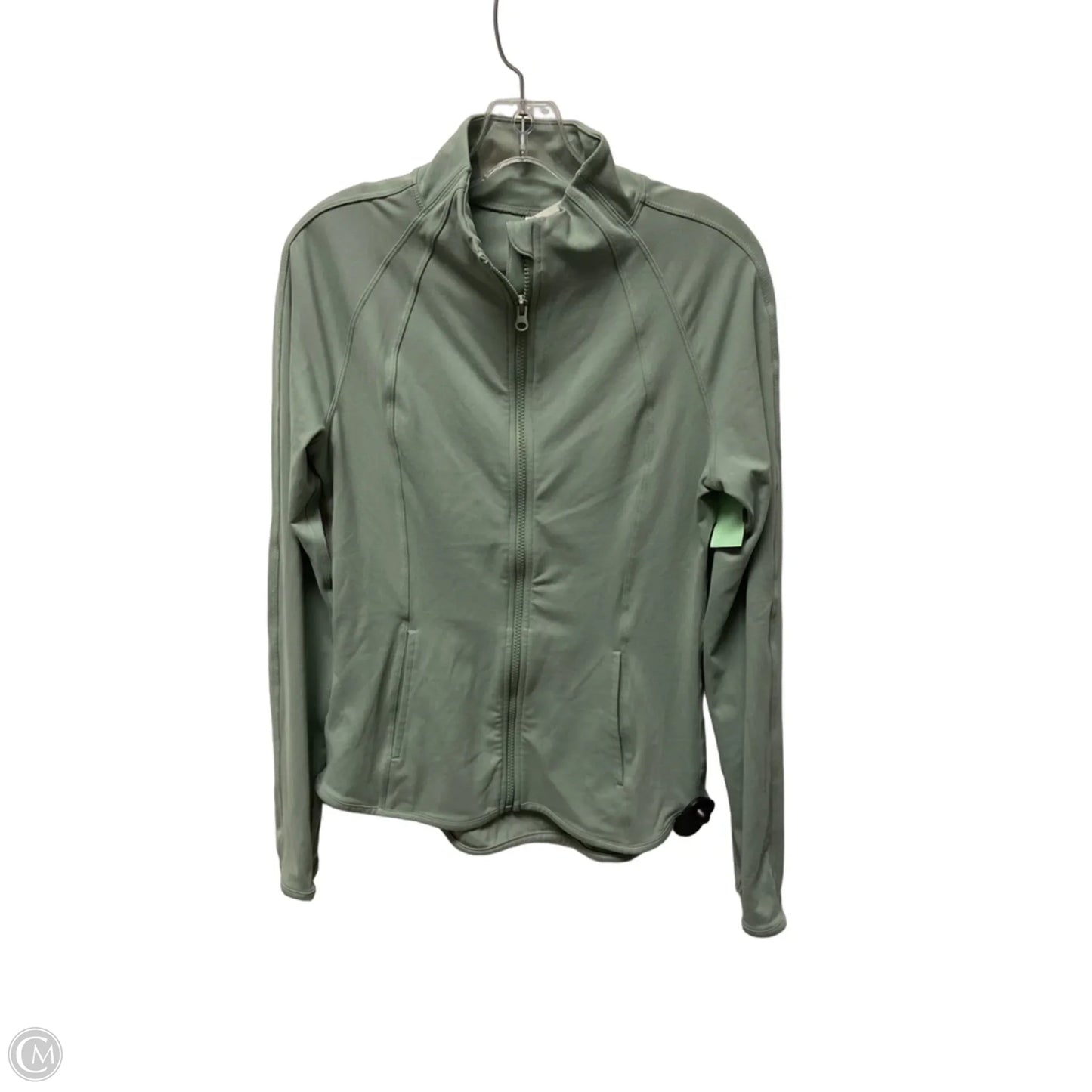 Athletic Jacket By Jockey In Green, Size: M