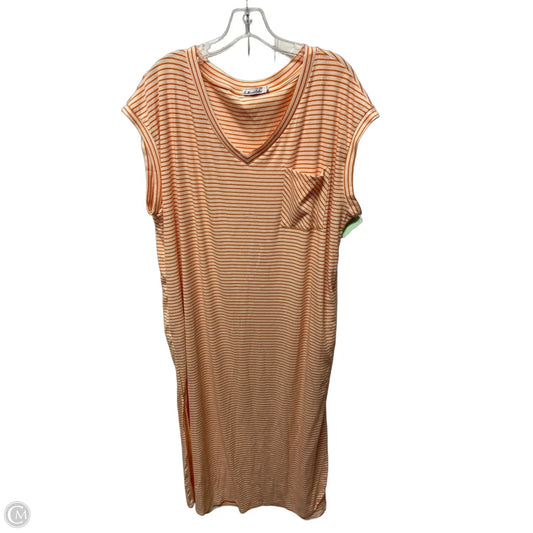 Dress Casual Midi By Clothes Mentor In Striped Pattern, Size: 2x