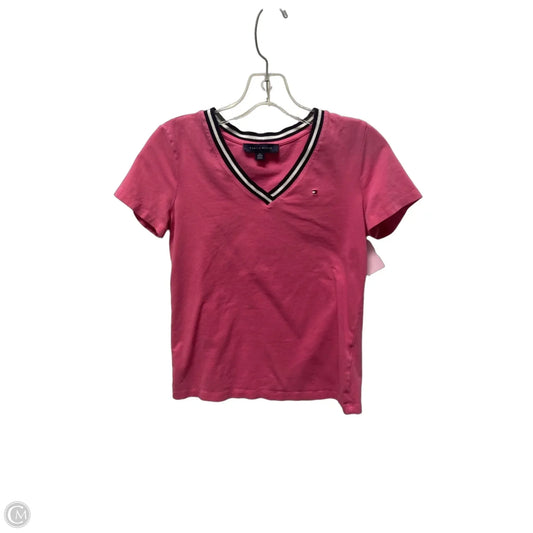 Top Short Sleeve By Tommy Hilfiger In Pink, Size: Xs