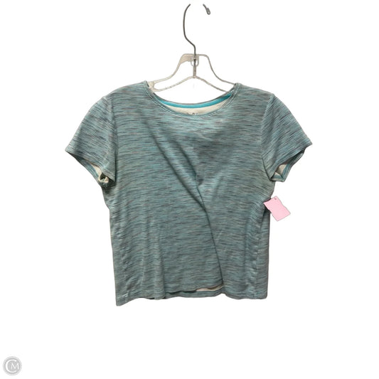 Top Short Sleeve By Croft And Barrow In Striped Pattern, Size: S
