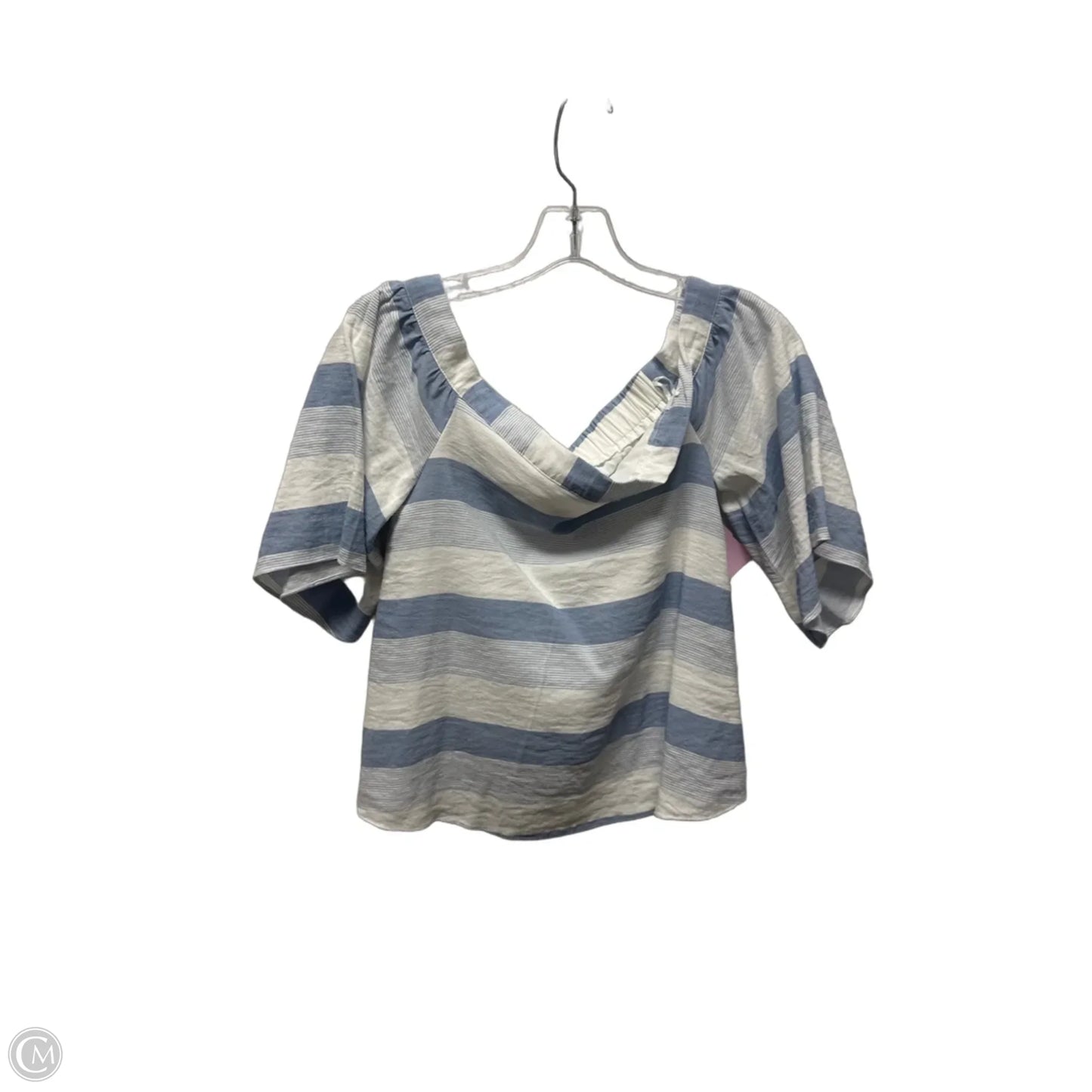 Top Short Sleeve By Sugar Lips In Striped Pattern, Size: S