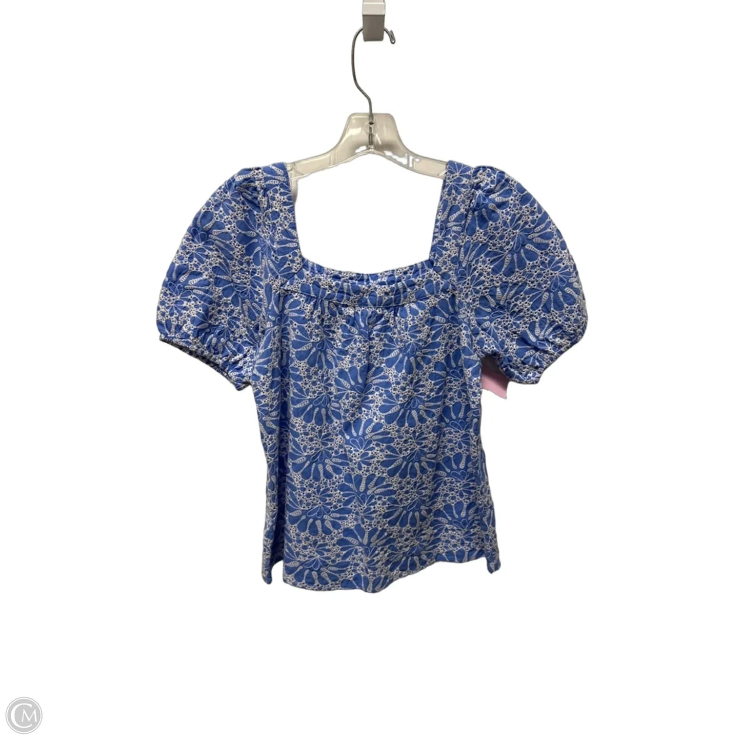 Top Short Sleeve By Loft In Blue, Size: S