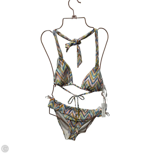 Swimsuit 2pc By Clothes Mentor In Multi-colored, Size: L