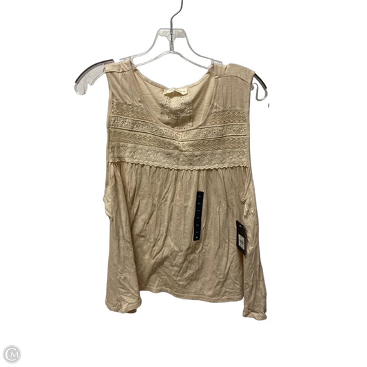 Top Sleeveless By Lucky Brand In Brown, Size: Xl