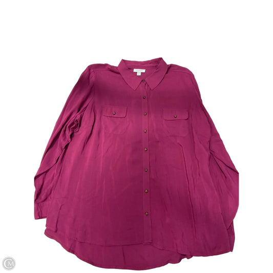 Top Long Sleeve By Dressbarn In Red, Size: 2x