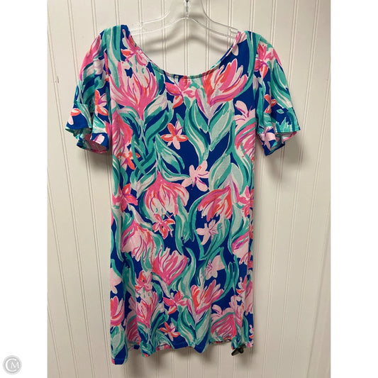 Dress Designer By Lilly Pulitzer In Blue & Green, Size: M