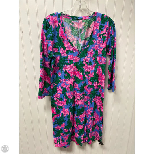Dress Designer By Lilly Pulitzer In Blue & Pink, Size: M