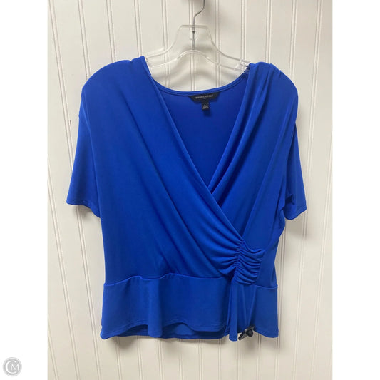 Top Short Sleeve By Banana Republic In Blue, Size: L