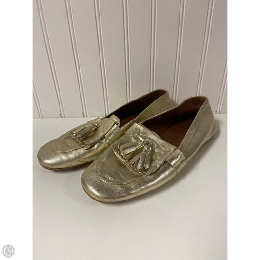 Shoes Flats By Aquatalia In Gold, Size: 9