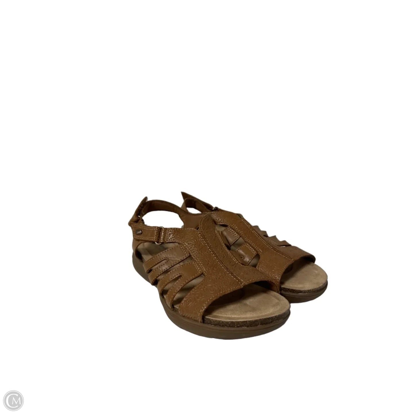 Sandals Flip Flops By Clarks In Camouflage Print, Size: 8