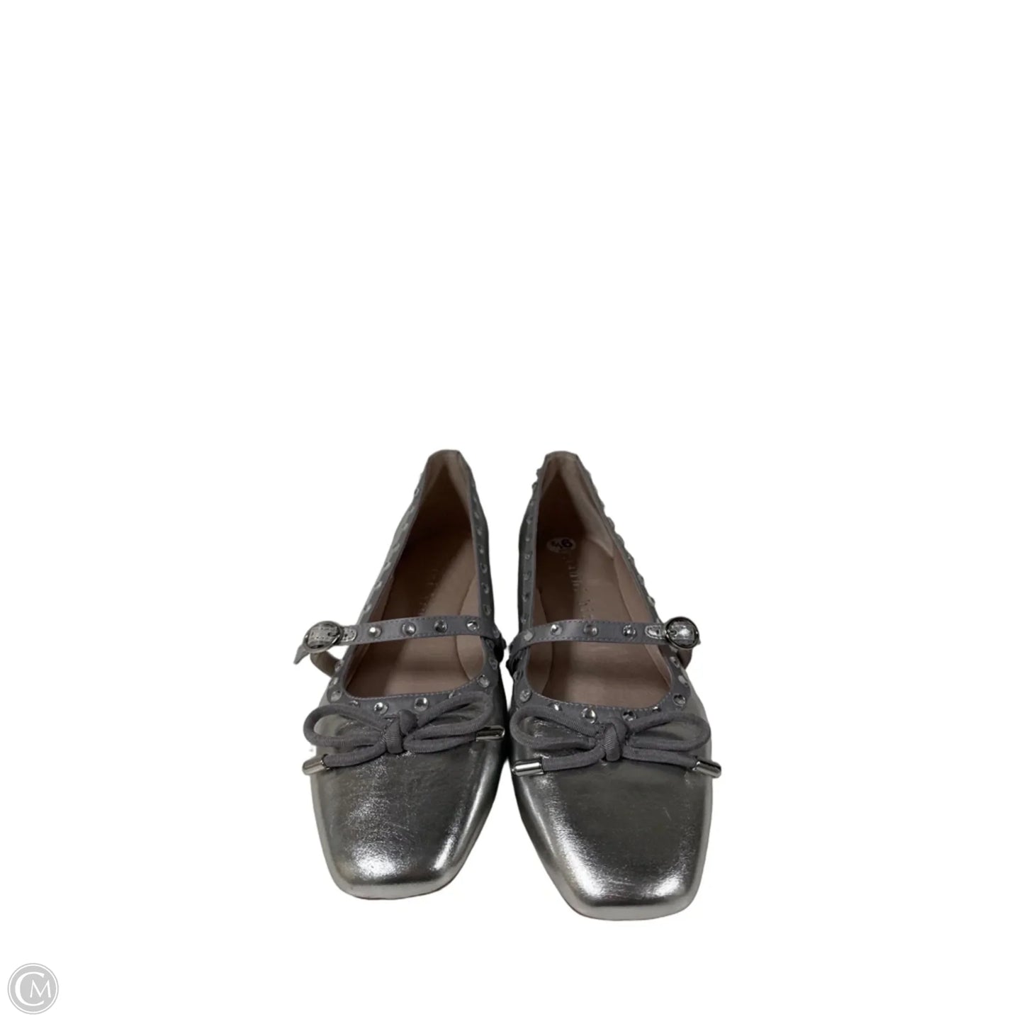 Shoes Flats By Gianni Bini In Silver, Size: 9.5