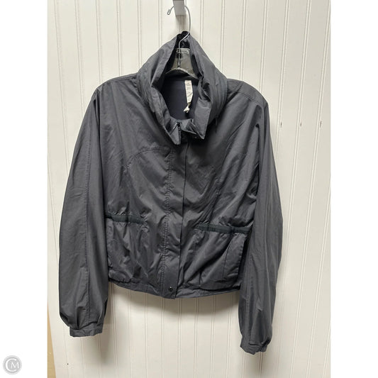 Athletic Jacket By Lululemon In Grey, Size: 8