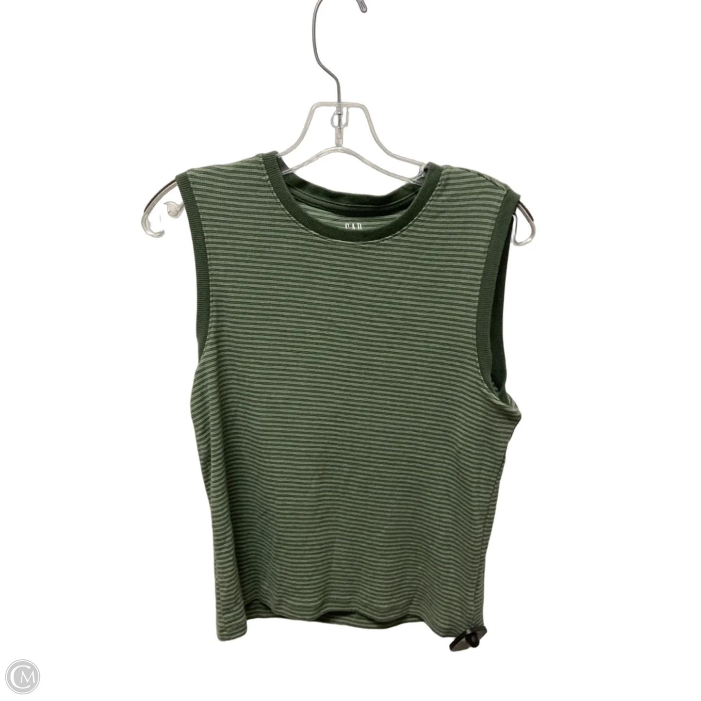 Top Sleeveless By Gap In Green, Size: L