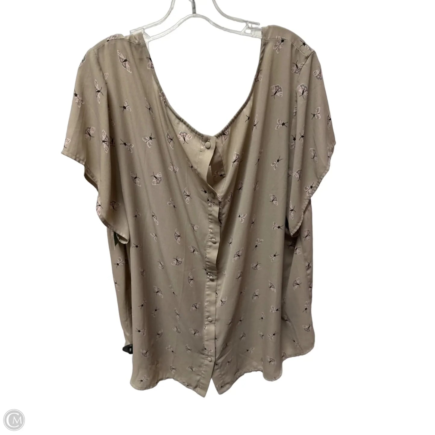 Top Short Sleeve By Torrid In Brown, Size: 4