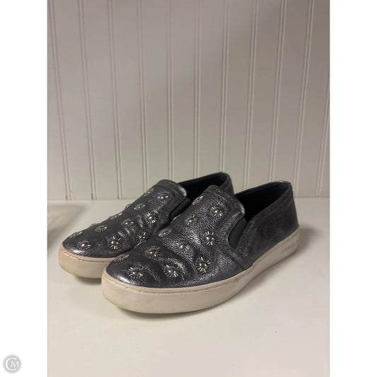 Shoes Designer By Michael Kors In Silver, Size: 7.5