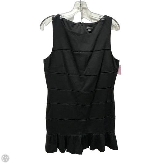 Dress Casual Midi By Ann Taylor In Black, Size: L