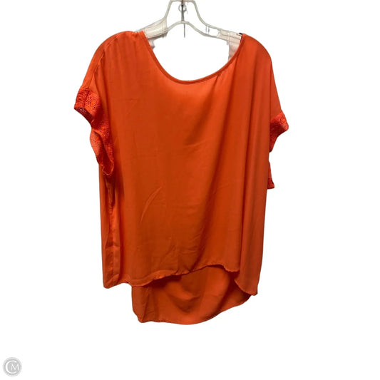 Top Short Sleeve By Clothes Mentor In Orange, Size: 3x