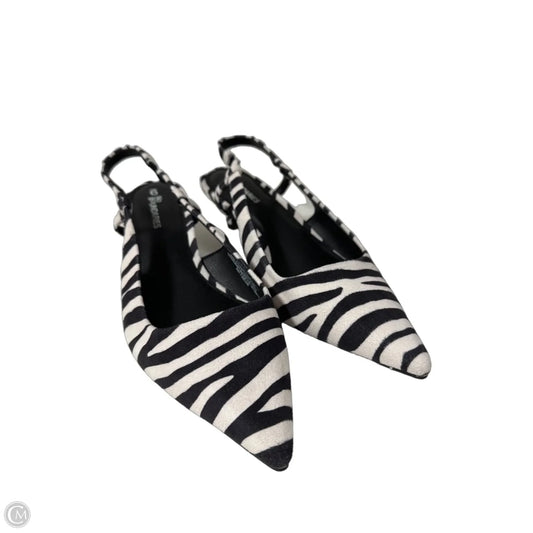 Sandals Heels Kitten By No Barriers In Zebra Print, Size: 9