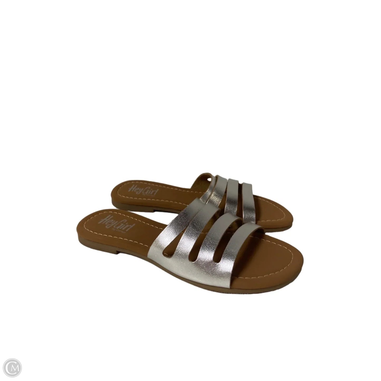 Sandals Flats By Clothes Mentor In Brown, Size: 9