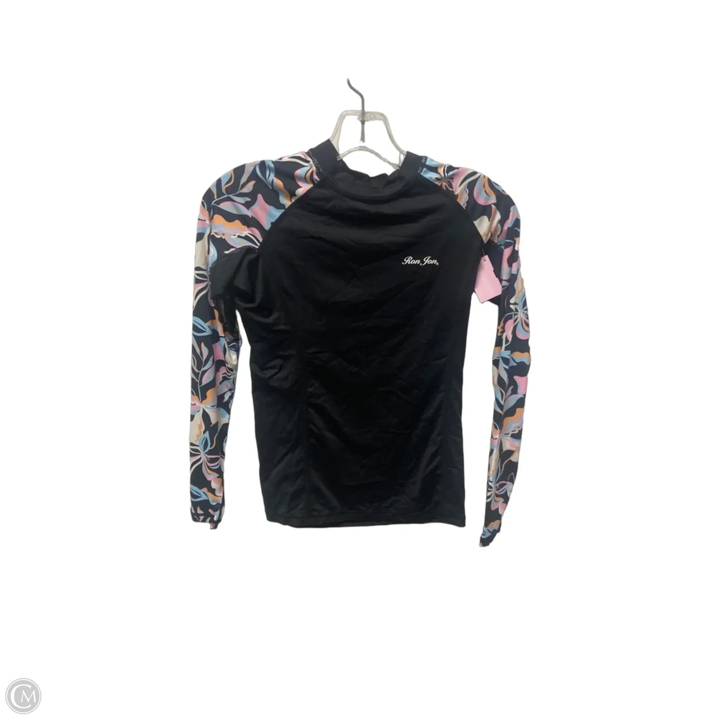 Athletic Top Long Sleeve Crewneck By Clothes Mentor In Black, Size: S