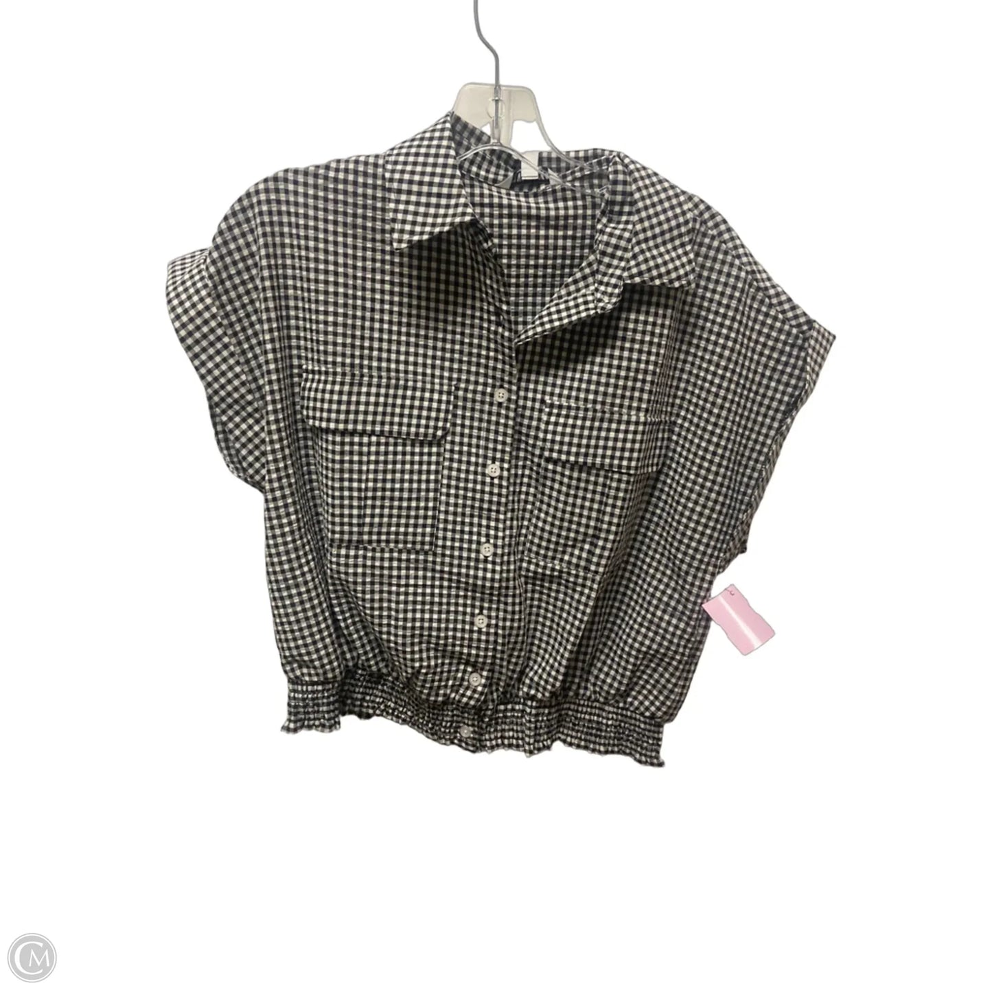 Top Short Sleeve By Steve Madden In Black, Size: S