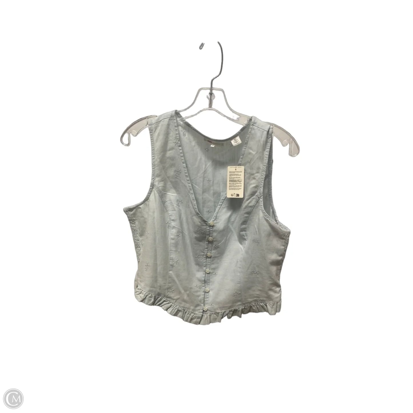 Top Sleeveless By Levis In Blue, Size: Xl