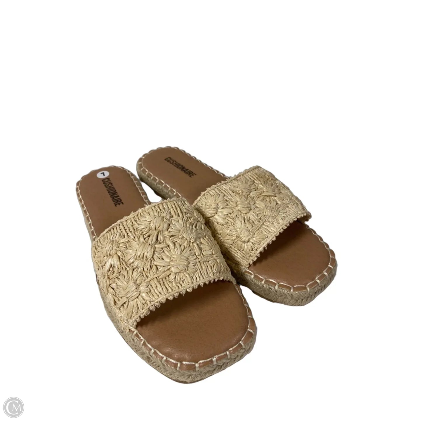 Sandals Flats By Cushionaire In Brown, Size: 7