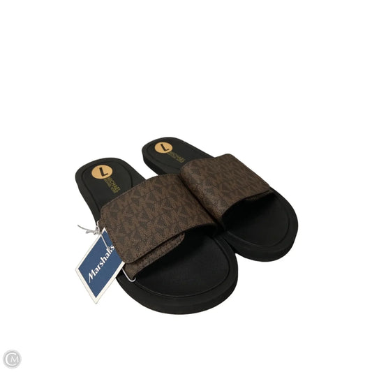 Sandals Flats By Michael By Michael Kors In Brown, Size: 7