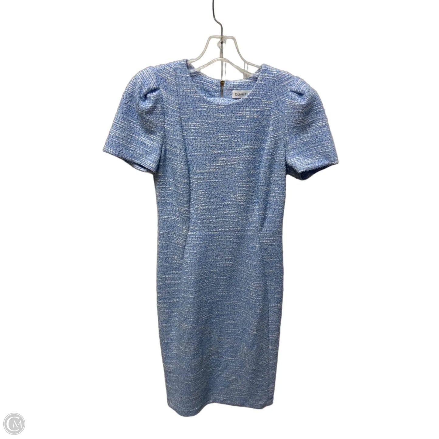 Dress Casual Midi By Calvin Klein In Blue, Size: S