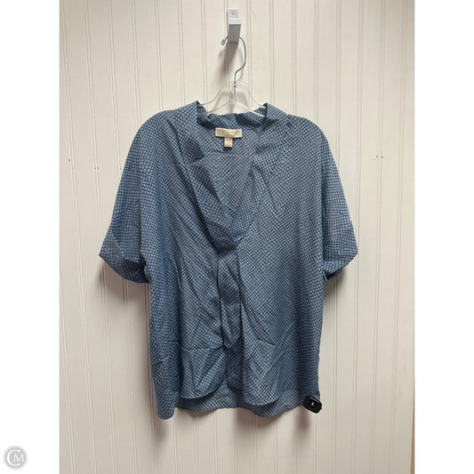 Top Short Sleeve By Michael By Michael Kors In Blue, Size: L
