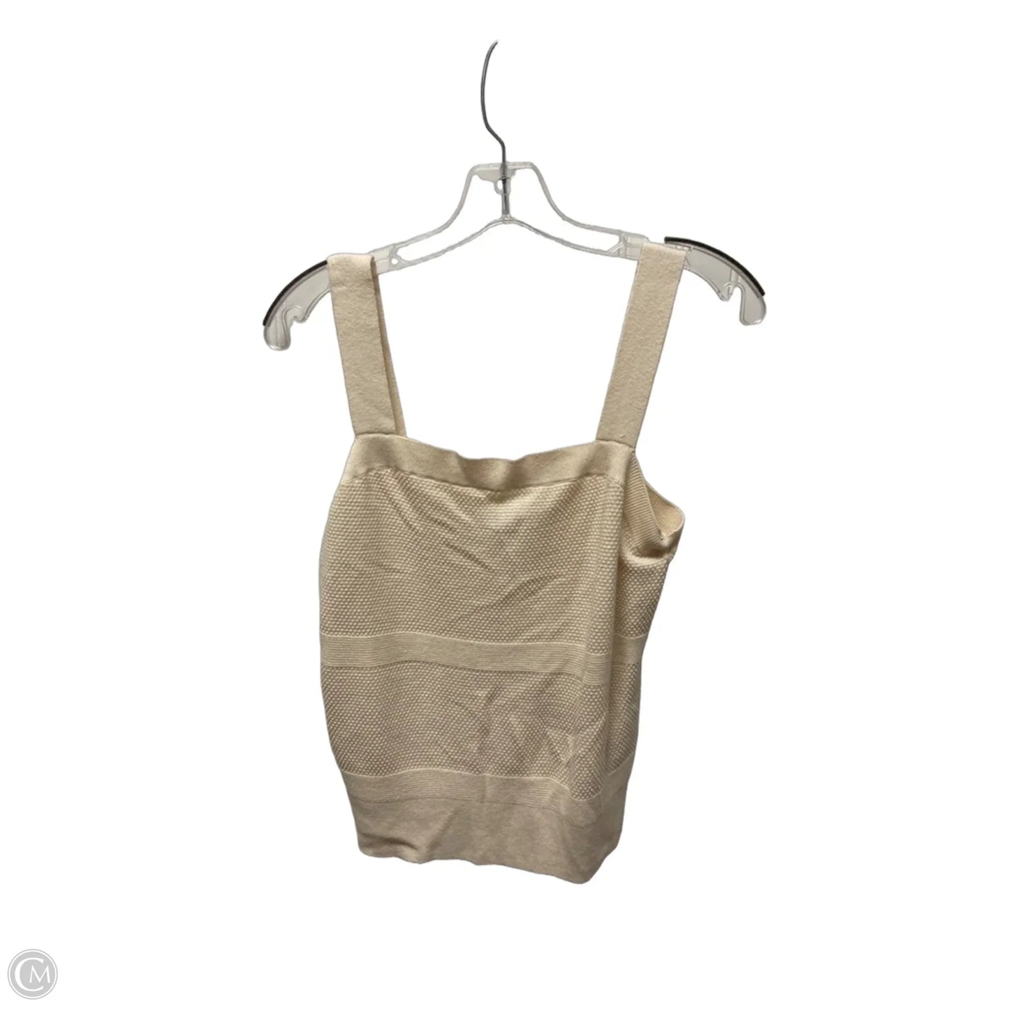 Top Sleeveless By Banana Republic In Cream, Size: L
