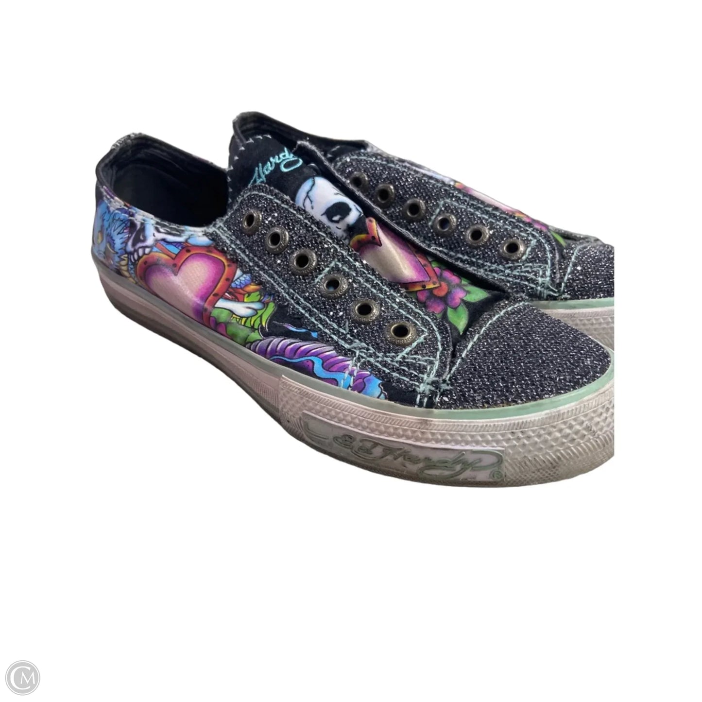 Shoes Athletic By Ed Hardy In Navy, Size: 6