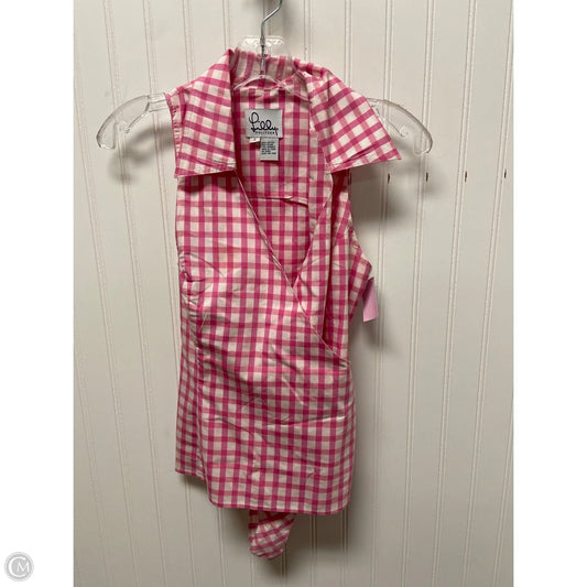 Top Sleeveless Designer By Lilly Pulitzer In Pink, Size: Xs