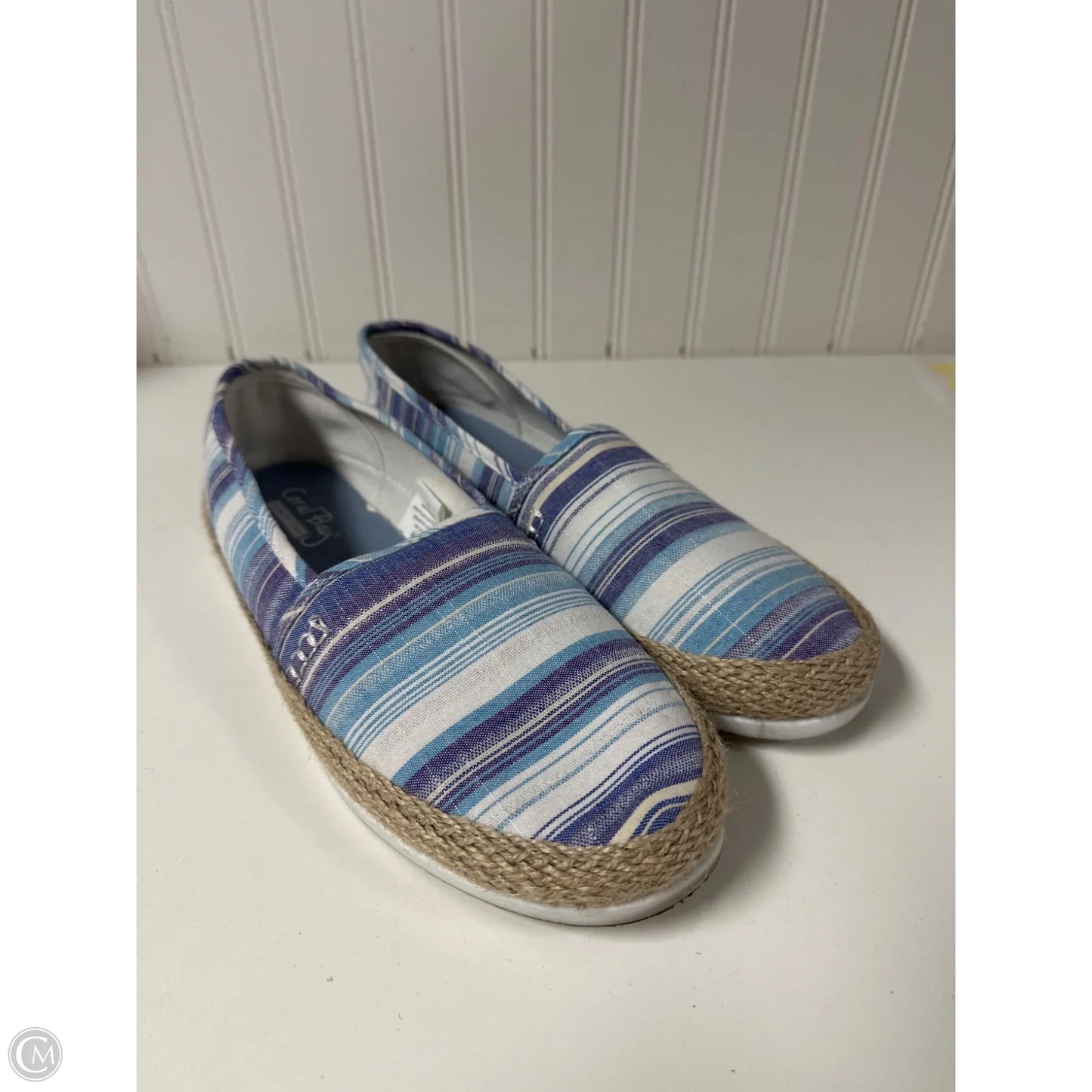 Shoes Flats By Coral Bay In Purple & White, Size: 8.5