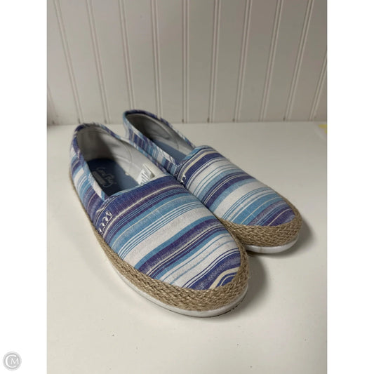 Shoes Flats By Coral Bay In Purple & White, Size: 8.5