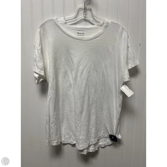 Top Short Sleeve By Madewell In White, Size: M
