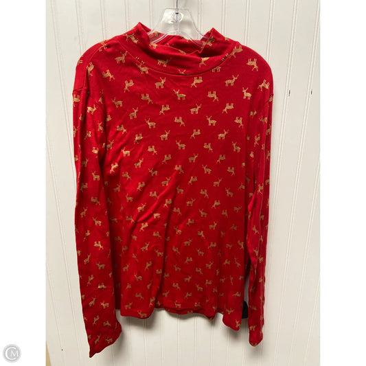 Top Long Sleeve By Clothes Mentor In Red, Size: 1x