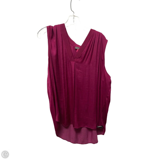 Top Sleeveless By Vince Camuto In Purple, Size: 2x