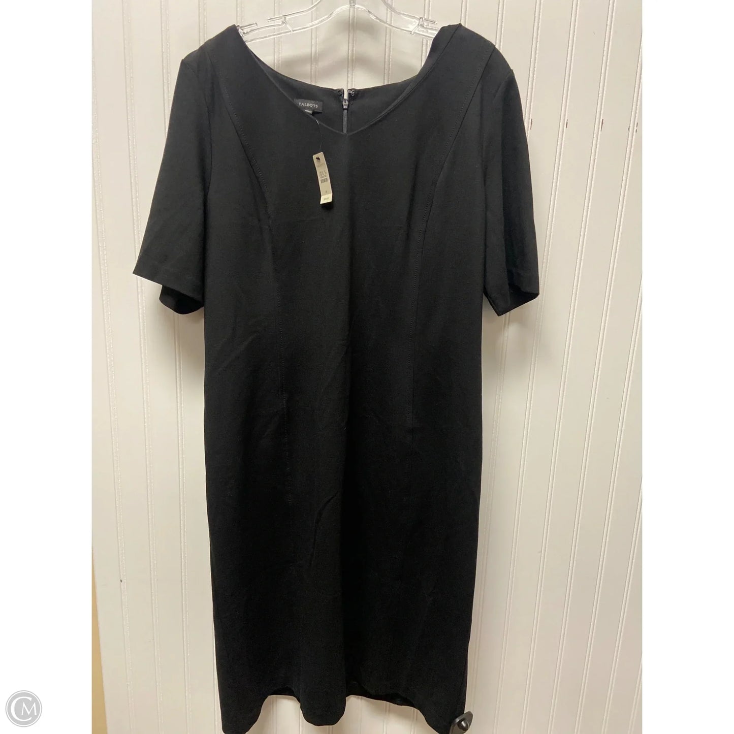 Dress Casual Midi By Talbots In Black, Size: Xl