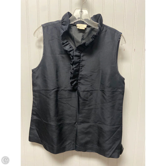 Top Sleeveless Designer By Kate Spade In Black, Size: S