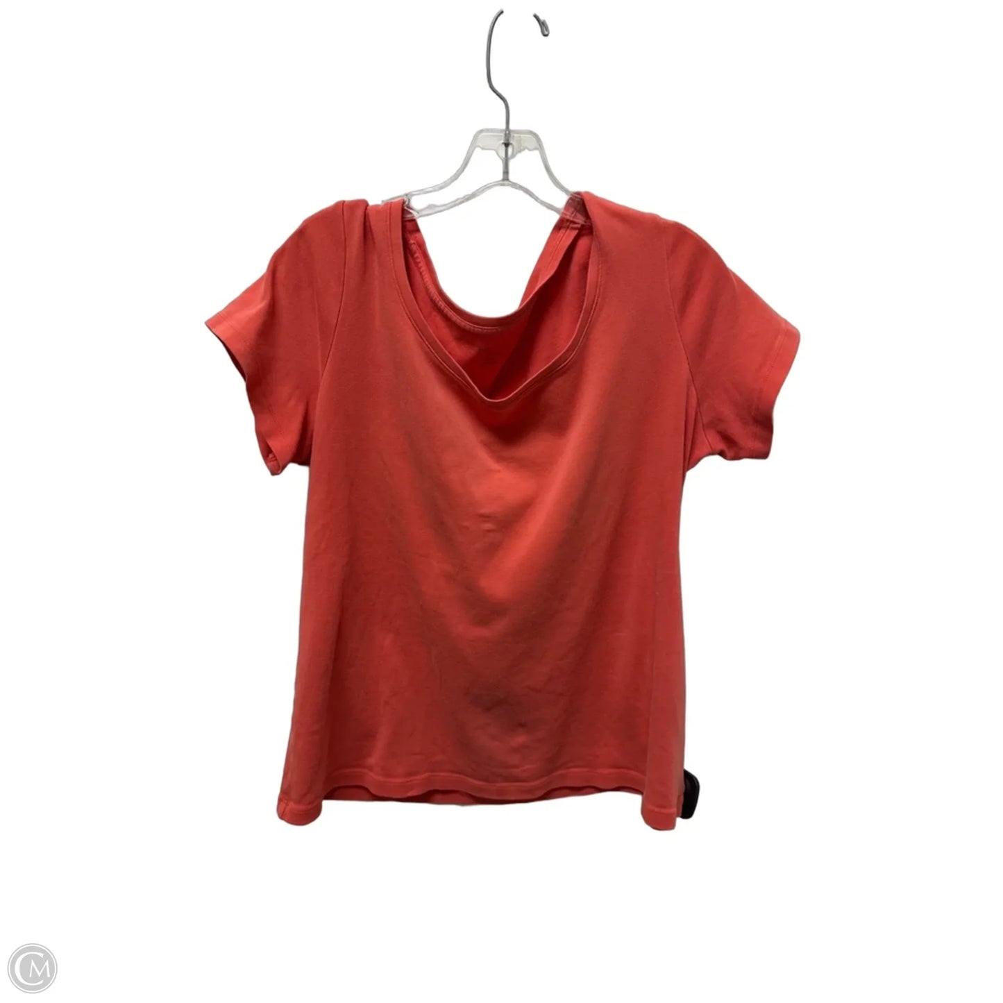 Top Short Sleeve By Chicos In Orange, Size: L