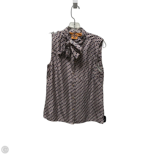 Top Sleeveless Designer By Tory Burch In Blue, Size: L