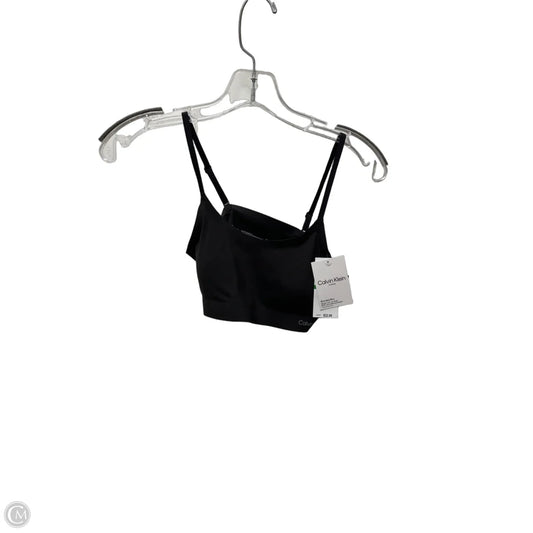 Athletic Bra By Calvin Klein In Black, Size: L