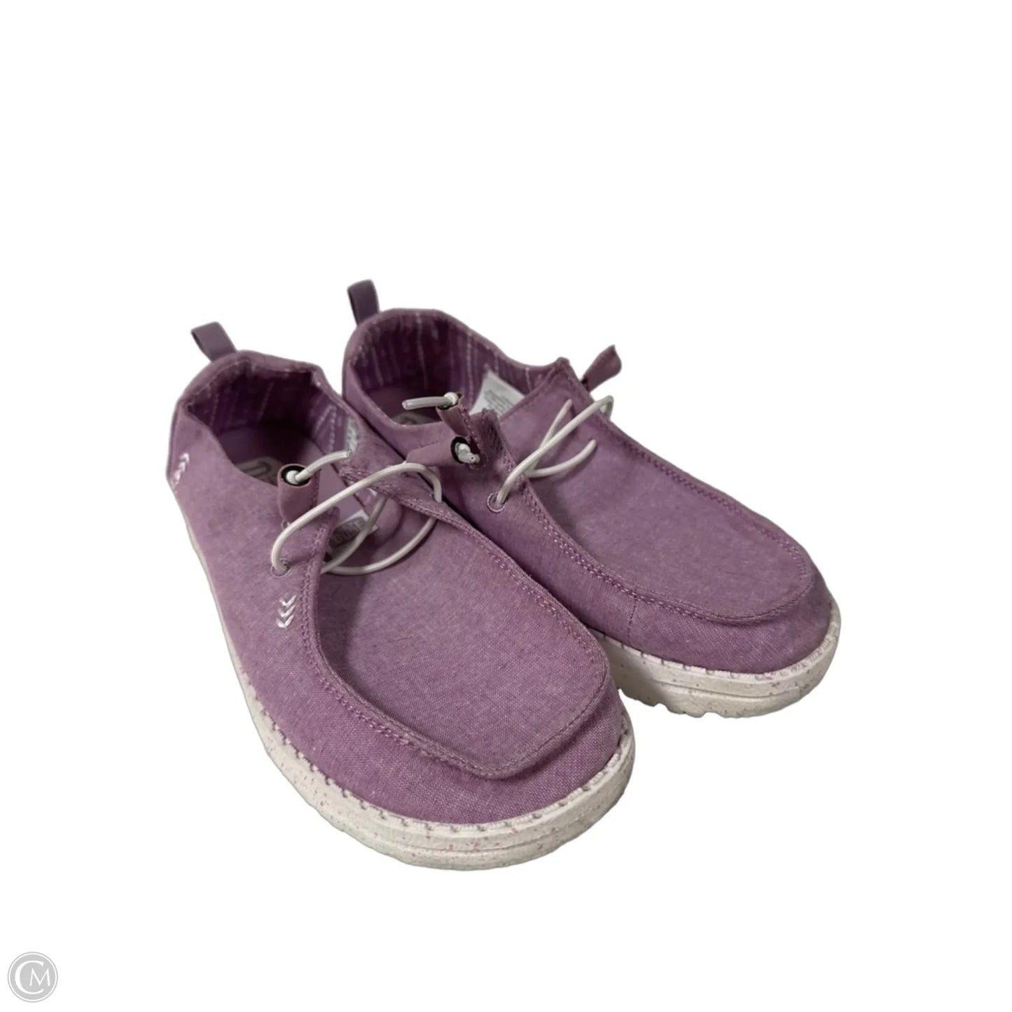 Shoes Flats By Hey Dude In Purple, Size: 7